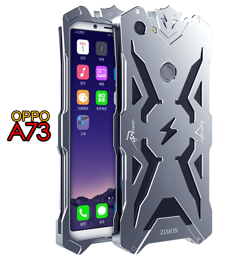 SIMON THOR Aviation Aluminum Alloy Shockproof Armor Metal Case Cover for OPPO A73