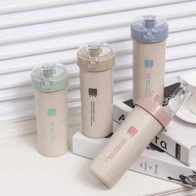 Manufactor Direct selling student Wheat gift Readily Cup originality Wheat straw glass motion Casual wholesale