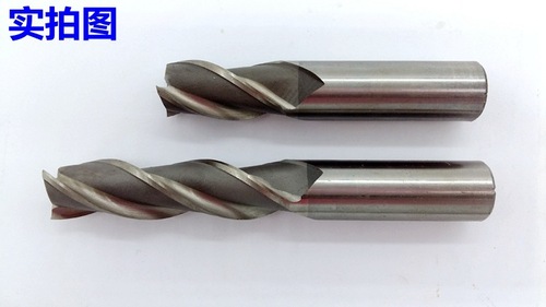 SWT Southwest Extended Straight Handle High-Speed Steel End Mill High-Speed Steel Milling Tool with Aluminum Insert Slot Milling Cutter Four-Edge 21-50