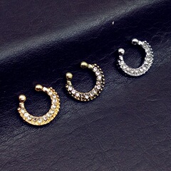Factory Direct Sale European and American Fashion Trend Personality Accessories Nose Clips Nose Pins Nose Rings Body Piercing Accessories Wholesale