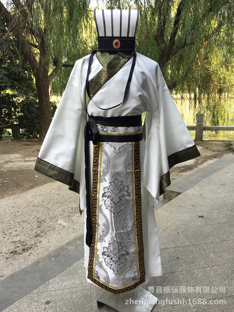 古装男诸葛亮大臣军师宰相汉服唐装春秋战国三国官服汉朝演出服装-阿里巴巴
