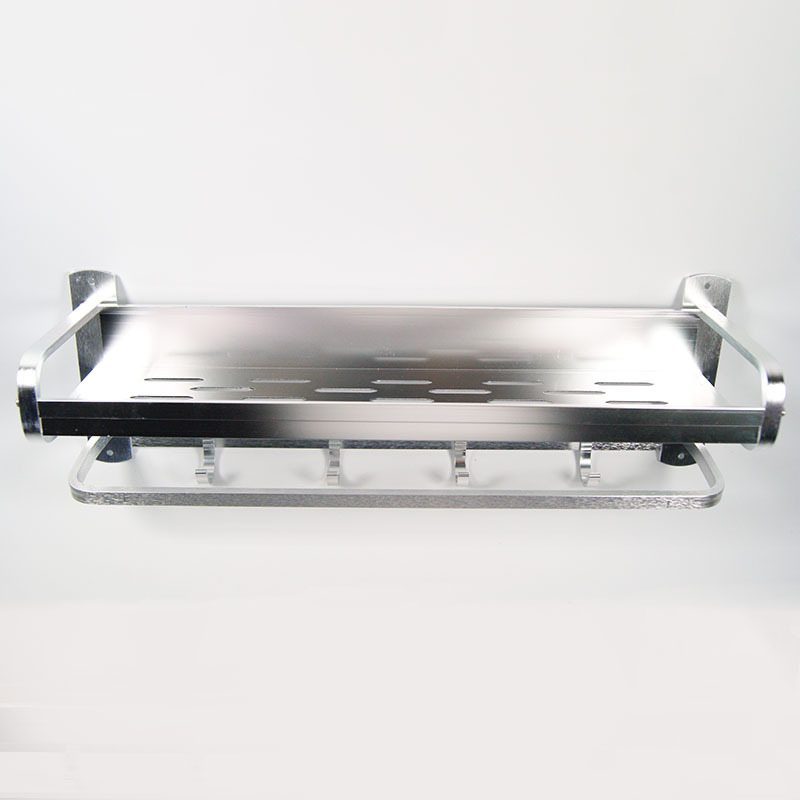 Space aluminum towel rack anode Oxidation Surface Put an end to Rust thickening Hooks Super Bearing Bathroom Shelves