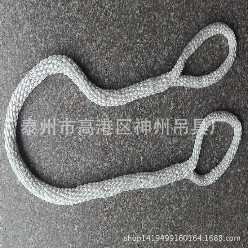 厂家直销无接头环型尼龙吊装绳 组合吊索具 白色两头扣起重吊绳-阿里巴巴