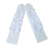 Children's wedding dress, white accessory, lace gloves