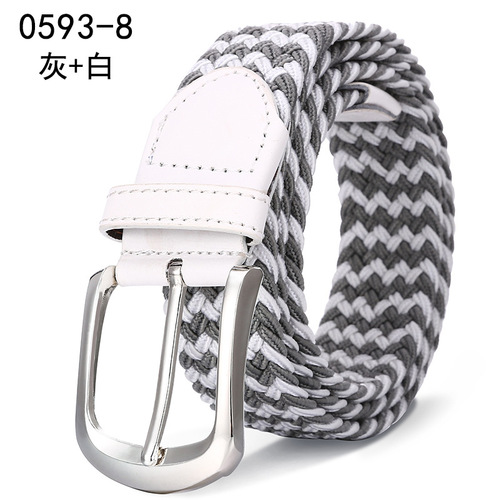 Unisex braided belt, extended stretch canvas belt, plus size, obese, versatile, casual, cross-border
