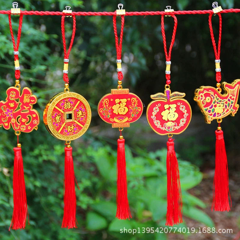 Copper flashlight, festive Chinese pendant, Birthday gift