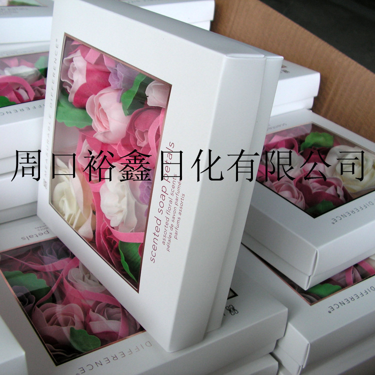 Manufactor machining fashion Soap and paper Bath Soap Petals Skin care customized Paper Soap rose combination gift