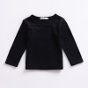 T-shirt, spring children's solid long-sleeve, 2018