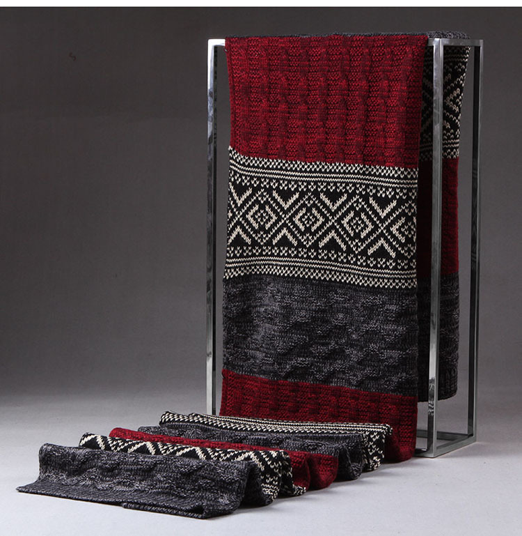 Knitted Long Scarf Image 2