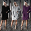 Dress for leisure, top, European style, city style, oversize, long sleeve