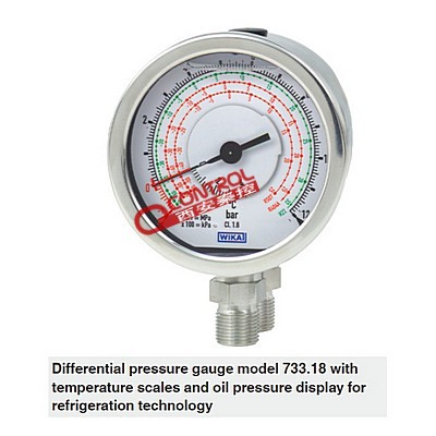 【秦控】德国威卡732.18.100 733.18.100差压表 德国WIKA原装