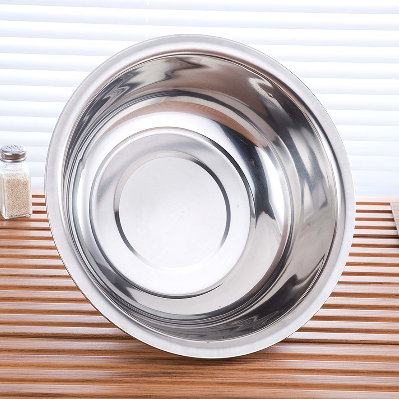 Multi-Spec Stainless Steel Basin Round Washbasin 36CM Household Non-Magnetic Thickening Washbasin Stainless Steel Basin