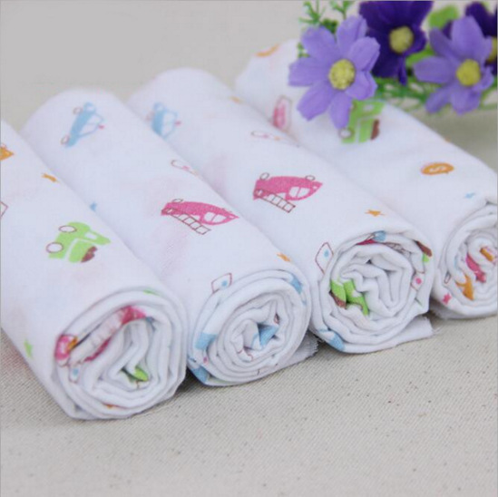 Cotton double-layer gauze eating bib for new born