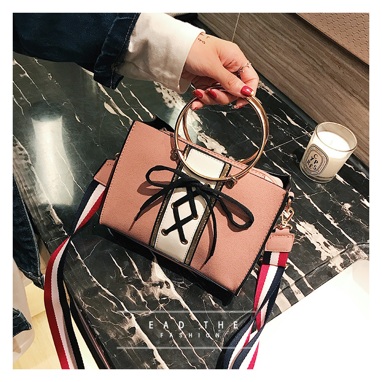 Korean version PUfashion bag (Pink)NHPB0232-Pink