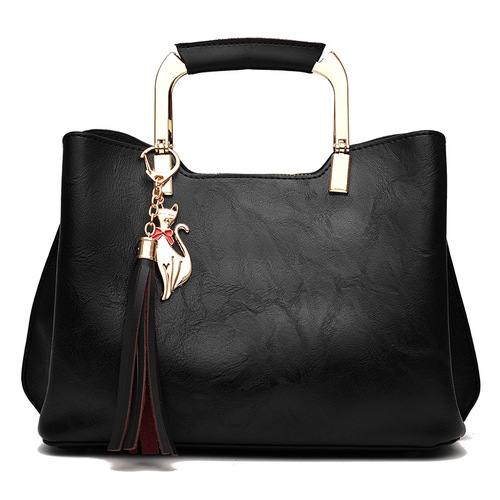 Women's handbag  new European and American fashion women's bag retro shoulder crossbody bag middle-aged mother bag dropshipping