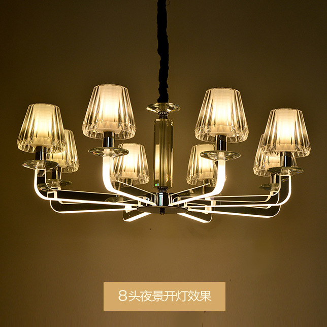 艺术卧室餐厅吊灯简约壁发光led客厅吊灯后现代创意别墅酒店灯具|ms