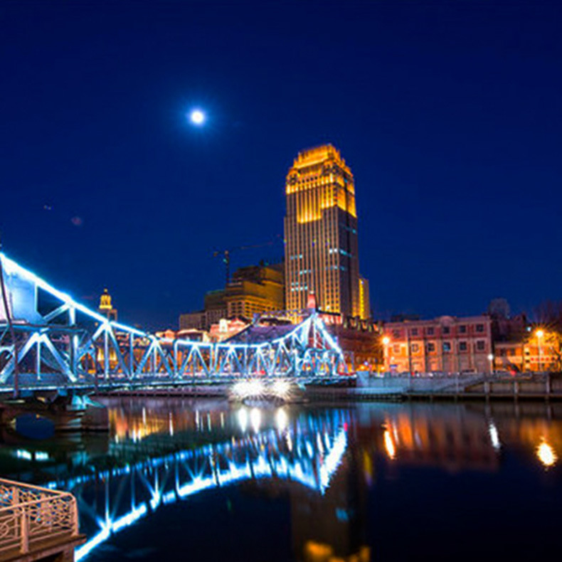 ���Ҷ��ƴ�������¥������װ��Ч��LEDװ��ҹ����Ⱦ��Χ���õƹ�