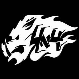 汽车贴纸图片野猪4X4越野车身反光贴图案个性挡划痕创意防水防晒