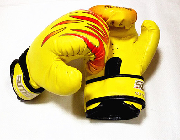 Colorful Flame Kids Gloves - Yellow