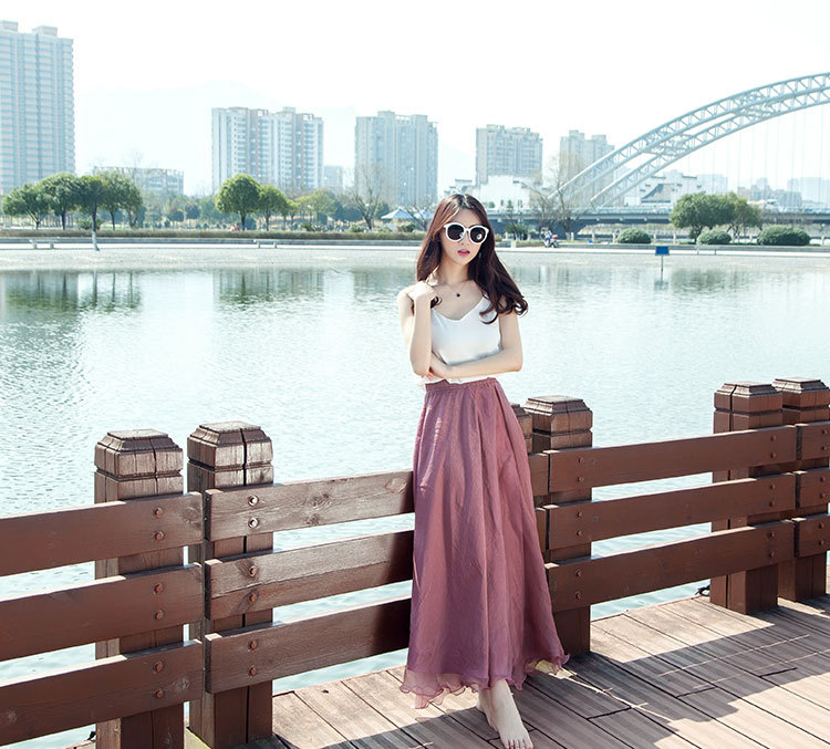 Jupe en Mousseline de soie - Ref 3441566 Image 51