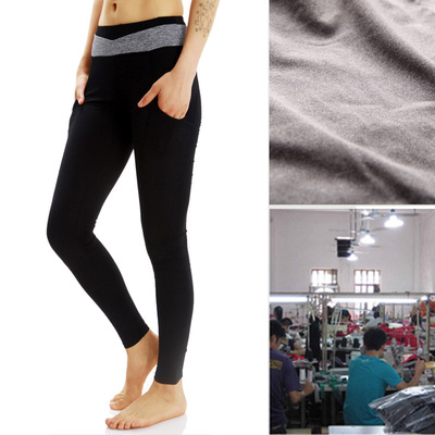 美国海外仓代发女士健身速干显瘦跑步紧身运动长裤瑜伽裤|ru