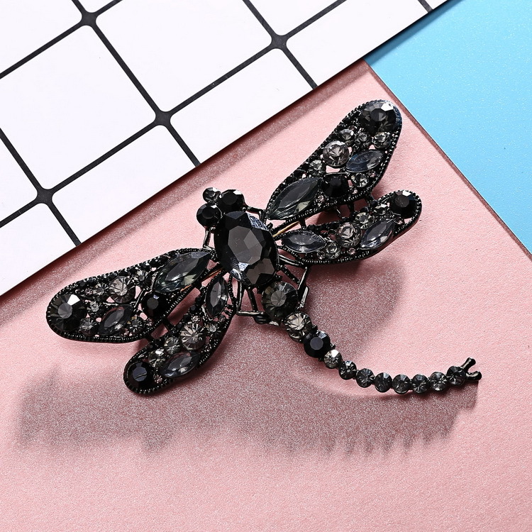 Fashion Dragonfly Alloy Inlay Rhinestones Women's Brooches display picture 5