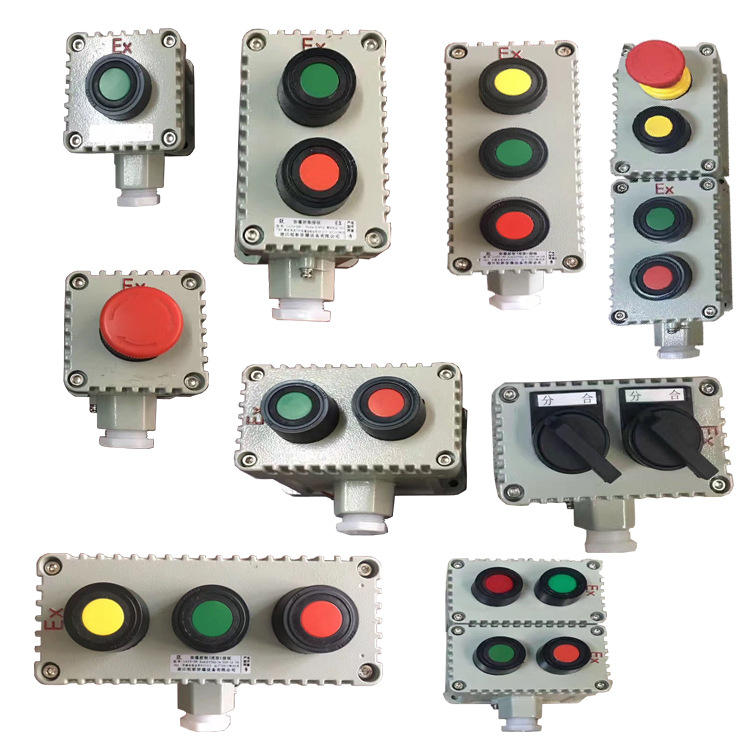 定做各类 防爆控制按钮盒 开关LA53-1 防爆急停按钮 CBA53
