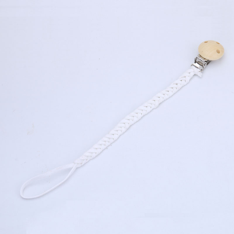 INS Venta caliente casera bebé anti-gota chupete clip de chupete Cadena de chupete de madera DIY bebé anti-perdido chupete clip