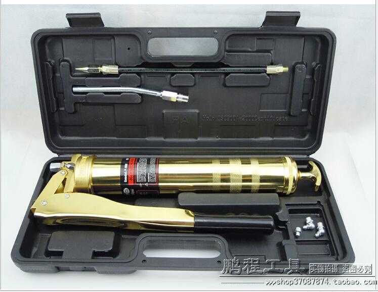900cc黄油枪 高压 手动 压杆式黄油枪 高压镀金黄油枪