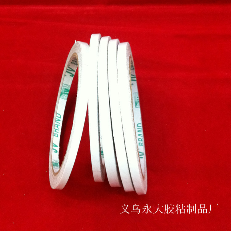 Spot strength DIY manual Stationery double faced adhesive tape transparent 5mm Yiwu Adhesive tape factory Direct selling Can be customized Specifications
