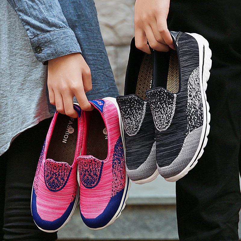 2018 summer Mesh cloth Running shoes lovers Casual shoes gym shoes Lazy shoes Running shoes On behalf of