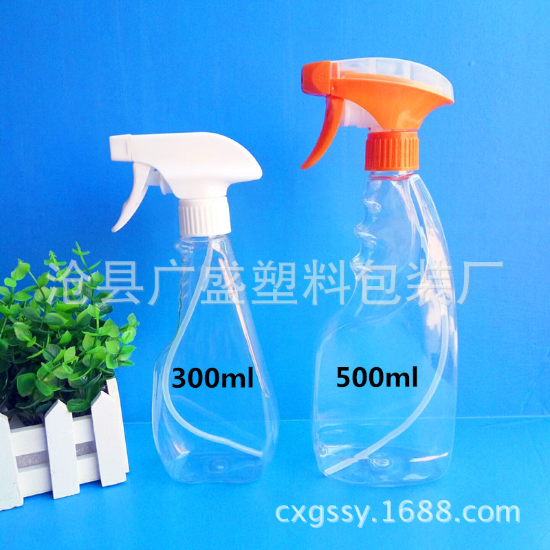 厂家批发300ml塑料喷雾瓶 pet透明喷瓶 300毫升油烟净喷雾瓶