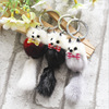 Fashionable cute keychain, transport, bag accessory, Korean style, new collection, fox, raccoon, wholesale