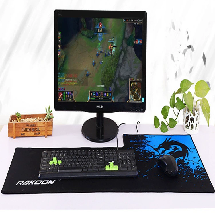 [Прямые продажи завода] Thunder Dragon Blue Production Game Mouse Pad Rakoon Персонаж