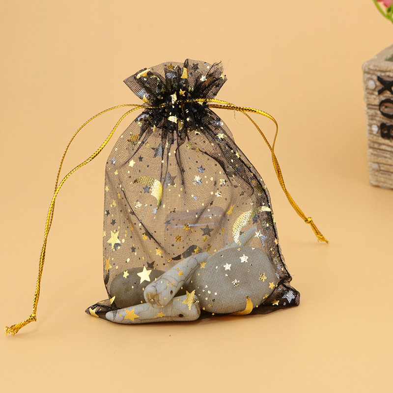 Star, Moon Pattern Simple Style Star Moon Organza Daily