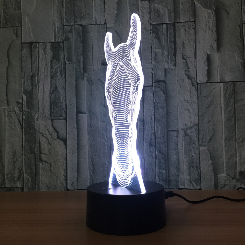 3d led 创意灯 相框式3d灯七彩遥控触摸礼品