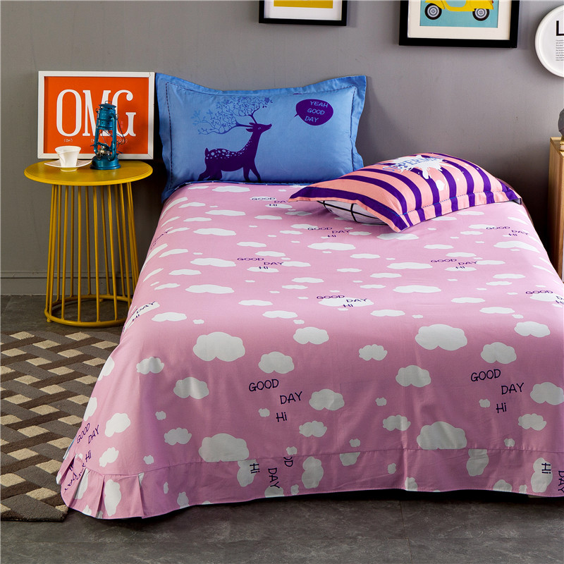 厂家直销床上用品全棉单人婴儿床单件纯棉1.8米床一件代发招分销