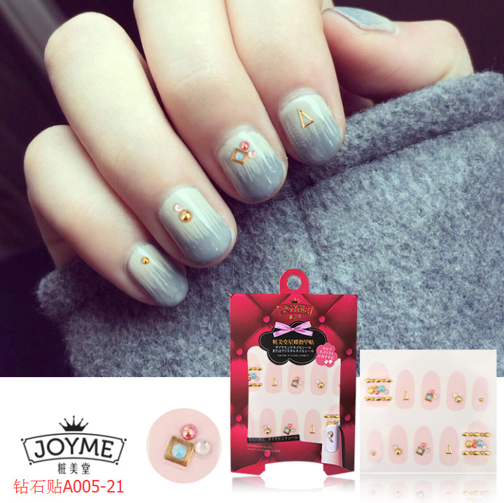 New fashionable diamond-shaped nail stickers, diamond nail stickers for decoration, Korean DIY 3D diamond customization detail image 9