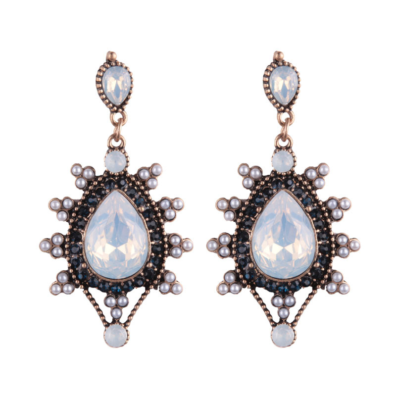 Occident and the United States alloy plating earring (Colorful)NHJQ9255-Colorful
