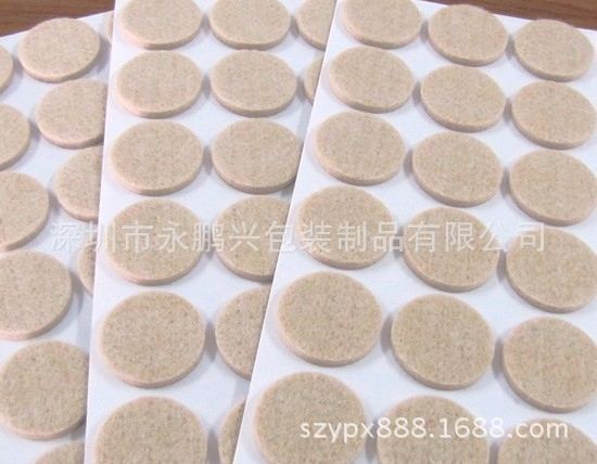 工厂生产毛毡脚垫  单面胶毛毡垫  毛毡防震垫  毡垫垫片  家具垫