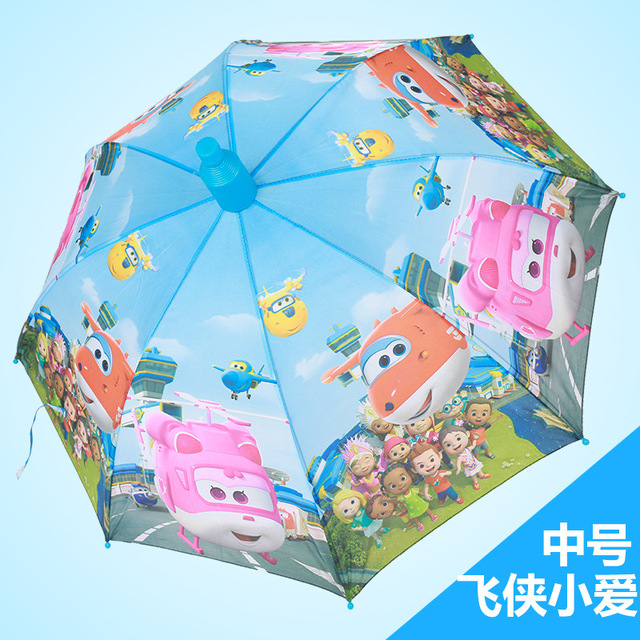 Trẻ em Umbrella không thấm nước bìa cartoon ly nam và sinh viên nữ ở trường mẫu giáo lợn công chúa ô ô dài xử lý Ô dù nóng
