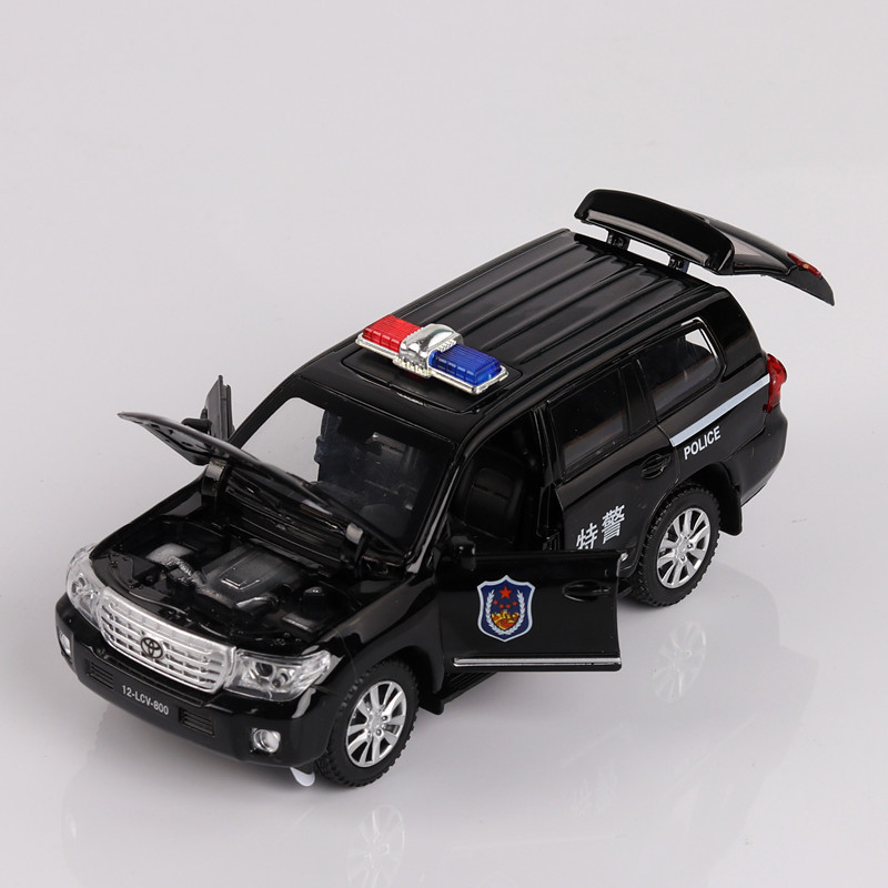 (Boxed)Cool Road Ze Police Car Public Security Car Hot-selling Children's Toy Car Pull-back Sound And Light Car Model