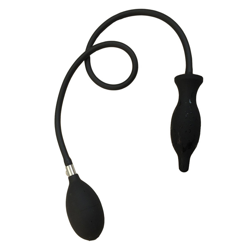 De una sola pieza juguetes sexuales para adultos suministros de silicona de gran tamaño anal plug expansión inflable expansor anal al por mayor