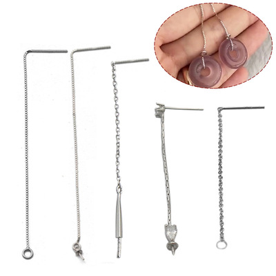 YB雅缤工厂批发diy饰品配件韩版女银配件s925银耳饰耳线|ru