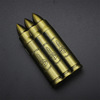 Three bullets windproof creative lighter TB903-1 novel personality bronze green fire inflatable lighter wholesale