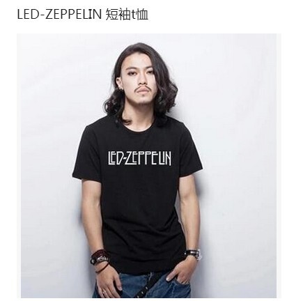 LED-ZEPPELIN personalized English letters men's and women's European and American street T-shirt AliExpress