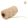 12# brown+white*2mm dual -color cotton rope (100 yards)