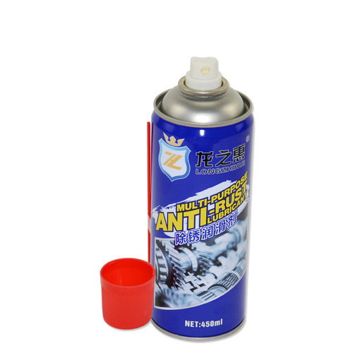 Factory direct supply Longzhihui rust remover 450ml car screw loosening rust spray cleaning bolt loosening cleaner