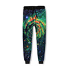 men casual pants pants men casual pants 3D digital print pants pants XL upon green circle on behalf of