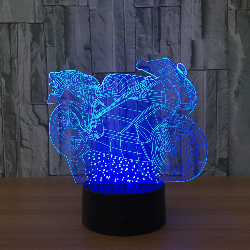 3D灯 七彩遥控触摸led灯创意产品礼品台灯小夜灯